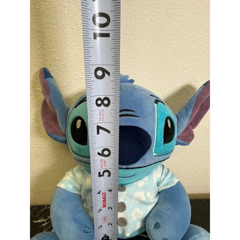 Disney Stitch Plush in Blue Floral Pajamas Jay Franco Stuffed Animal 9‎ Inch